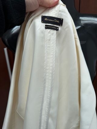 Blazer Massimo Dutti Blanco Talla M