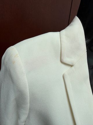 Blazer Massimo Dutti Blanco Talla M
