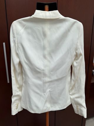 Blazer Massimo Dutti Blanco Talla M