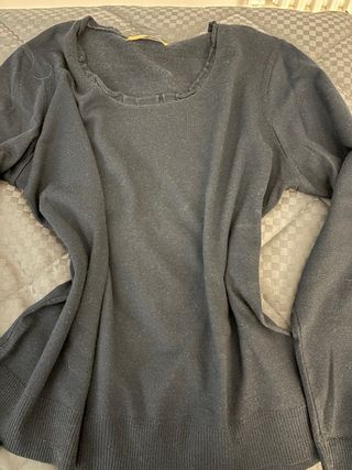 Jersey de lana azul marino
