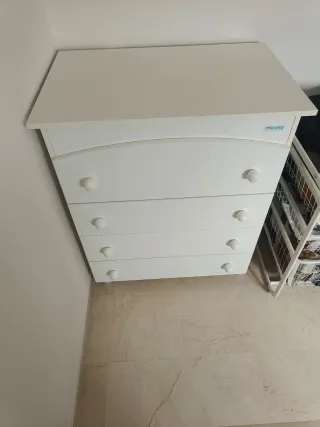 Cómoda cambiador Micuna blanca