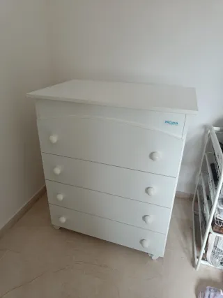 Cómoda cambiador Micuna blanca