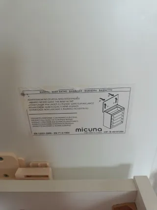 Cómoda cambiador Micuna blanca