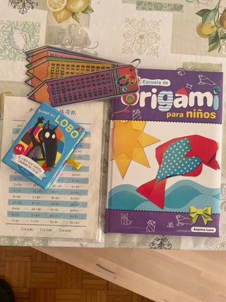 Lote: libro Origami para Niños, juego y mates