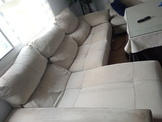 Chaiselongue 3 plazas beige