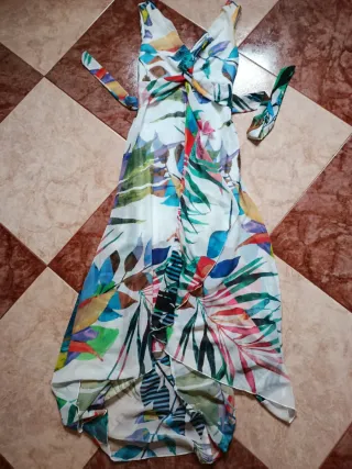 Vestido largo estampado