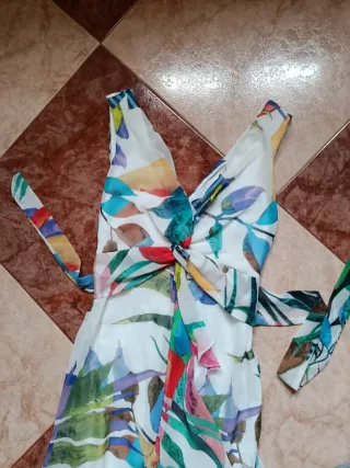 Vestido largo estampado