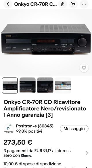Amplificatore Onkyo CR-201 no cd