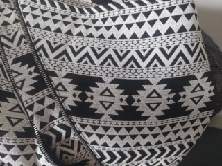 Falda corta Green Coast geométrica cremallera