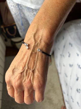 Pulsera Esclava Tous Eklat Oro Blanco y Topacios