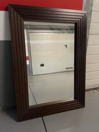 Espejo Marco Madera 100x100