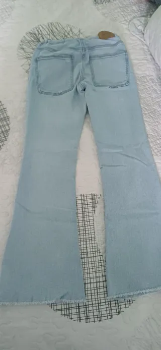 Pantalón Zara Talla 11-12 Azul Claro
