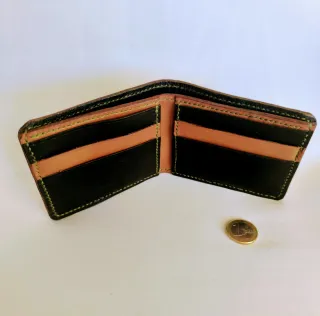 Cartera de piel artesanal