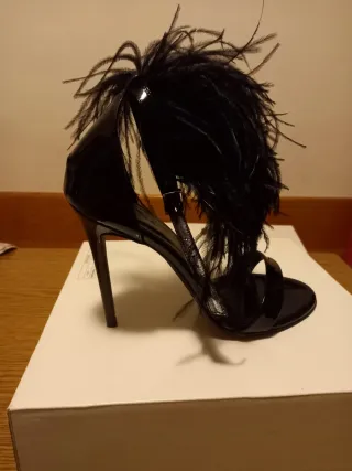 Sandali P.A.R.O.S.H con piume n.39