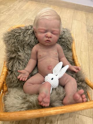 Muñeco Reborn Silicona Platino