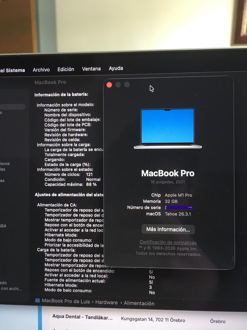 MacBook Pro 16" 32GB RAM 512G SSD 88% Factu K-Tuin afbeelding 5