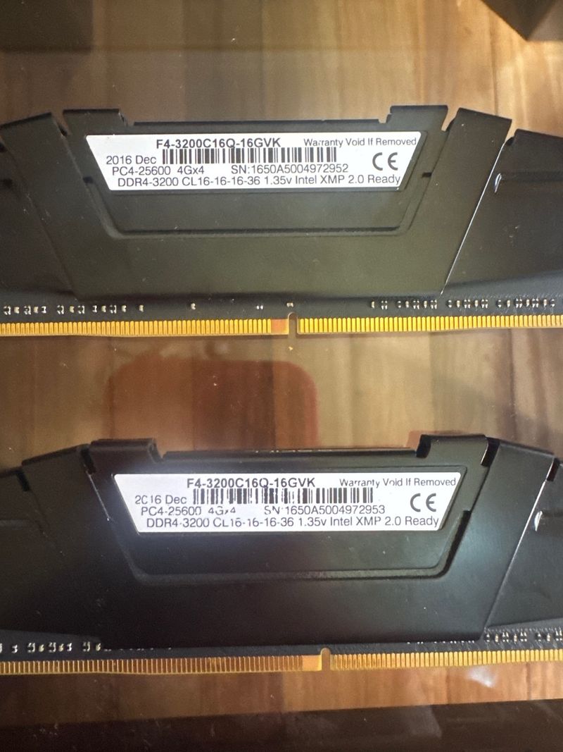 4x G.Skill Ripjaws V DDR4 3200MHz CL16 afbeelding 2