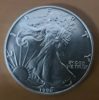 Onza Americana Eagle 1990 Plata