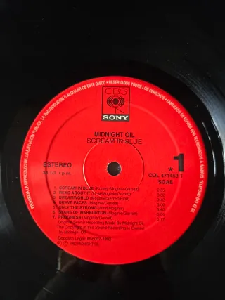 Vinilo Midnight Oil - Scream in Blue Live