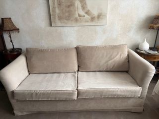 Sofá 3 y 2 plazas color piedra