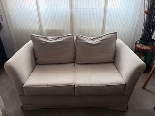 Sofá 3 y 2 plazas color piedra