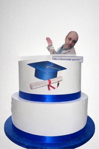 Torta scenografica laurea