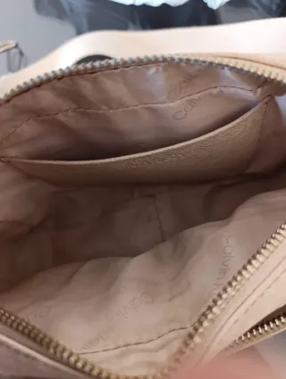 Bolso bandolera Calvin Klein beige