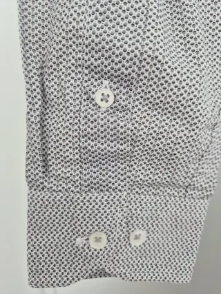 Camisa Sfera Estampado Geométrico Gris Talla S