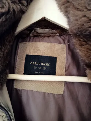 Abrigo Zara Marrón, XS