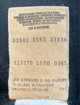 Levi's 501 Jeans Pantalon Vaquero Retro Vintage