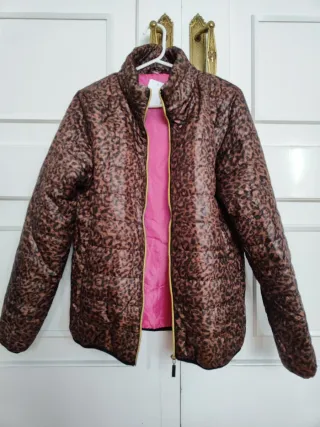 Chaqueta animal print marrón