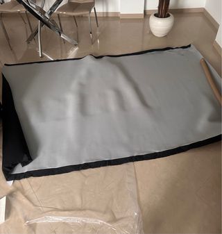 Tela para tapizar techo coche negra