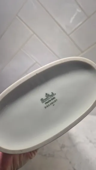 Jarrón Rosenthal Flores Multicolor Porcelana