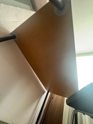 Escritorio mesa IKEA LINNMON azul oscuro