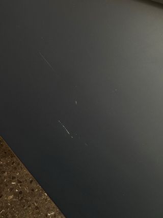 Escritorio mesa IKEA LINNMON azul oscuro