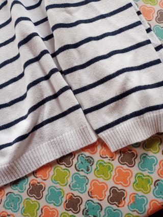 Jersey rayas azul y blanco