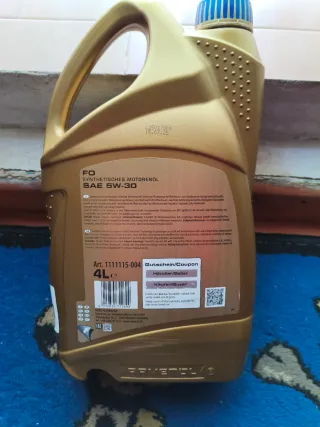 Aceite motor Ravenol FO 5W-30 Sintético 8 litros