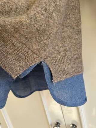 Jersey punto combinado