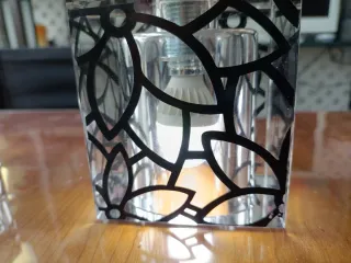 Lámparas de techo de cristal templado y metal