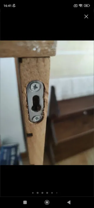 Estantería Ikea Madera y Cristal