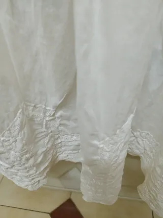 Camisón victoriano antiguo blanco