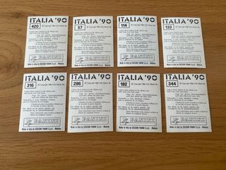 Cromos Panini Mundial Italia 90