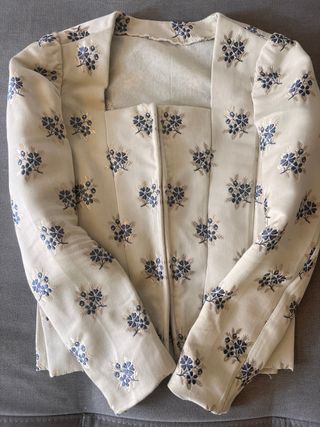 Traje de Fallera Blanco y Azul