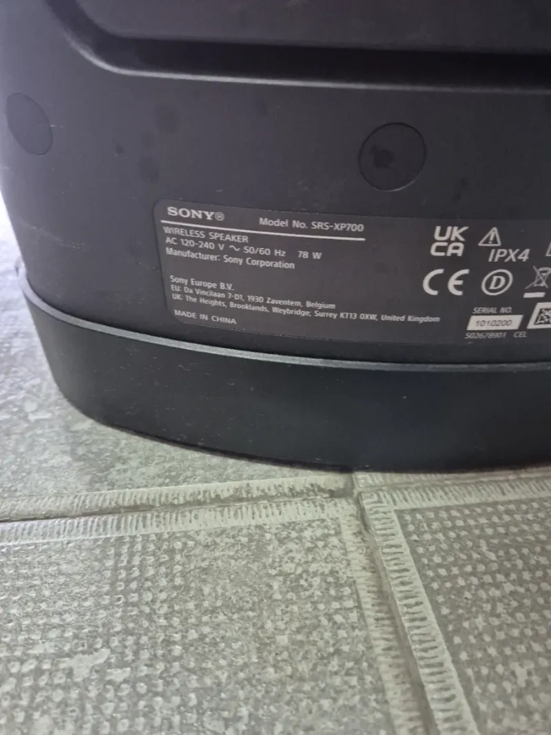 Sony SRS-XP700 Altavoz Portátil afbeelding 8