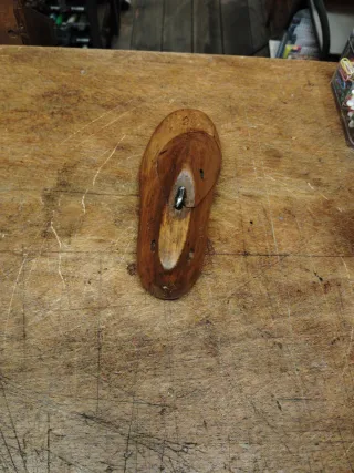 Horma de zapato antigua de madera