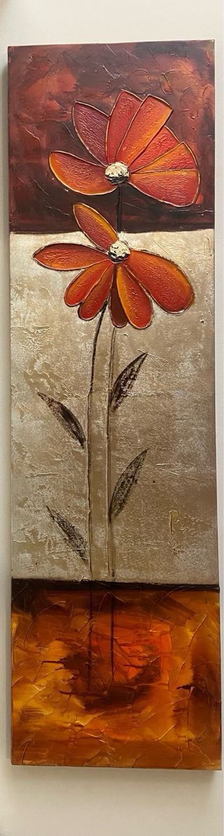 Cuadros Decorativos Flores Naranjas