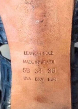 Sandalias plataforma efecto piel de cocodrilo