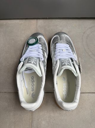 Adidas Samba Plateadas T38
