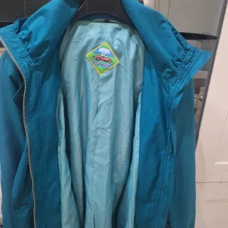 Giacca a Vento Vintage Verde Petrolio