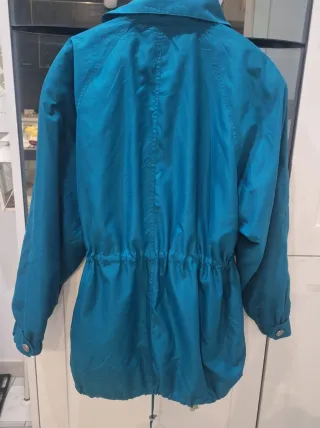 Giacca a Vento Vintage Verde Petrolio